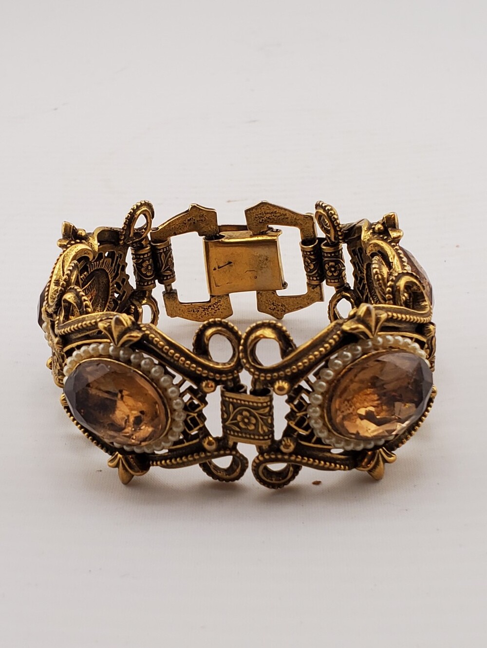 Vintage Florenza Chunky Stone Bracelet